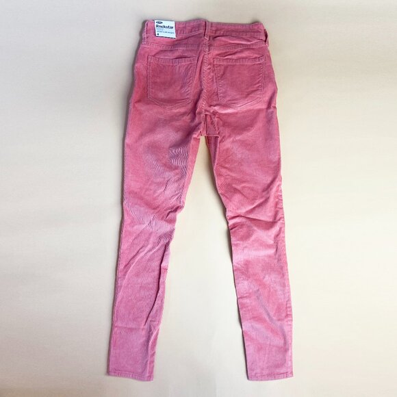 NWT Old Navy High-Waisted Rockstar Super Skinny Corduroy Pants - Size 4 - Picture 3 of 5